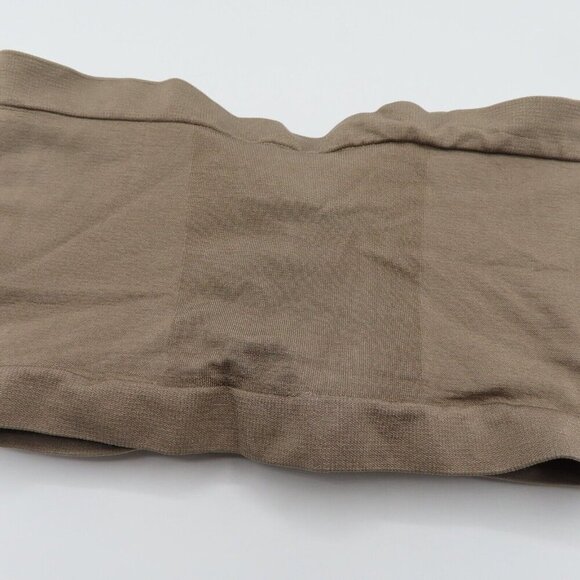 Rhonda Shear 1X Womens Plus Size Strapless Bra Bralette Taupe Underwire Padded - Picture 7 of 9